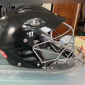 Warrior TII Lacrosse Helmet - Black Size Large